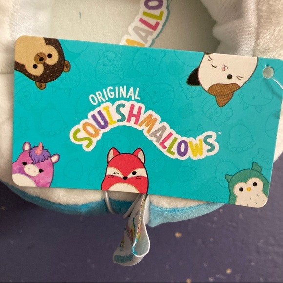 Squishmallows Tatiana Blue Dragon Slippers - Picture 2 of 7